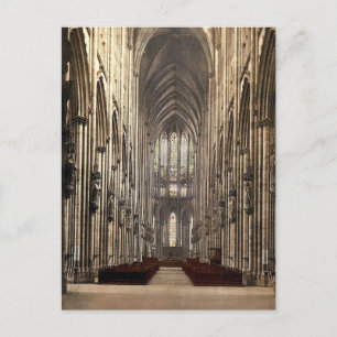 Domkyrkainsidan, Cologne, Rhinen, tysk Vykort