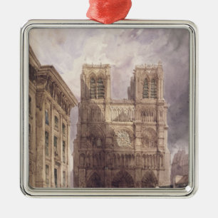 Domkyrkan av Notre Dame, Paris, 1836 Julgransprydnad Metall