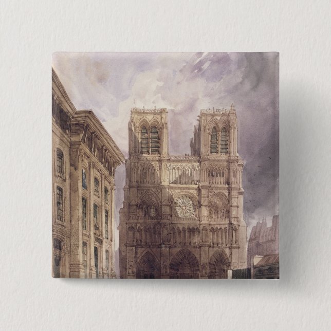 Domkyrkan av Notre Dame, Paris, 1836 Knapp (Framsida)