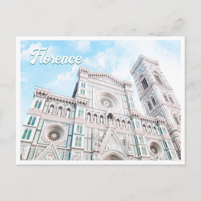 Domkyrkan Florens Italien Foto vykort (Framsida)