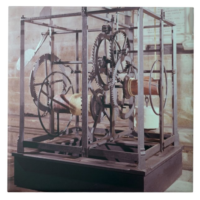 Domkyrkan tar tid på gjort för torn i Salisbury Ca Kakelplatta (Framsidan)