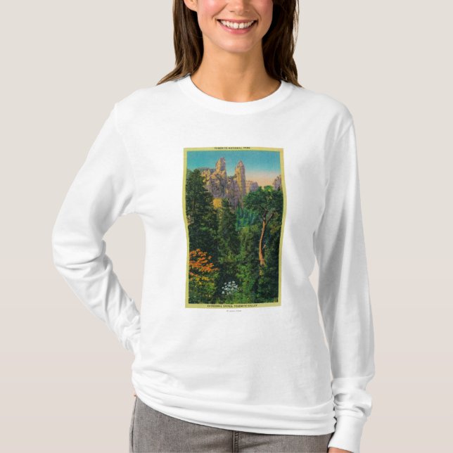 DomkyrkaSpires och Yosemite dal T-shirt (Framsida)
