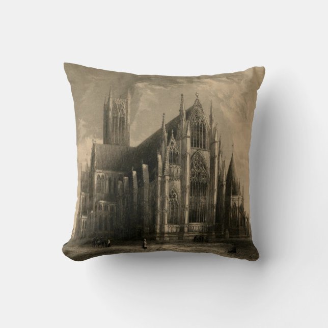 Domkyrkor av England: Lincoln 1836 kudder Kudde (Framsida)