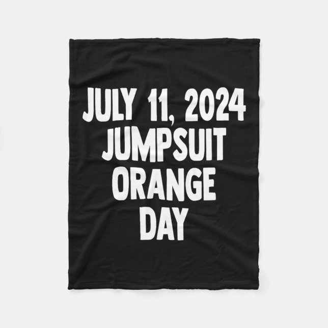 Domningsdagen den 11 juli 2024 Orange Jumpdress Da Fleecefilt (Framsidan)