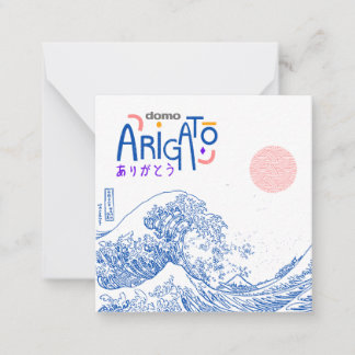 Domo Arigato! Anteckningskort