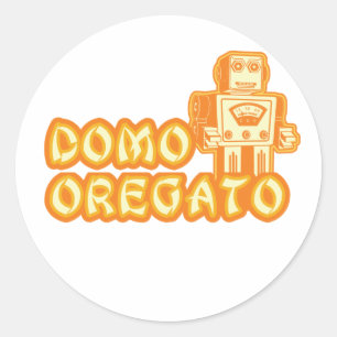 domo_oregato runt klistermärke