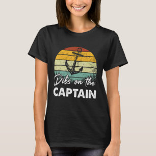 Döms på kapten Wife Summer Boat Vaca T Shirt