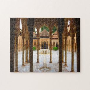 Domstol av lejon, Alhambra, Spanien - pussel