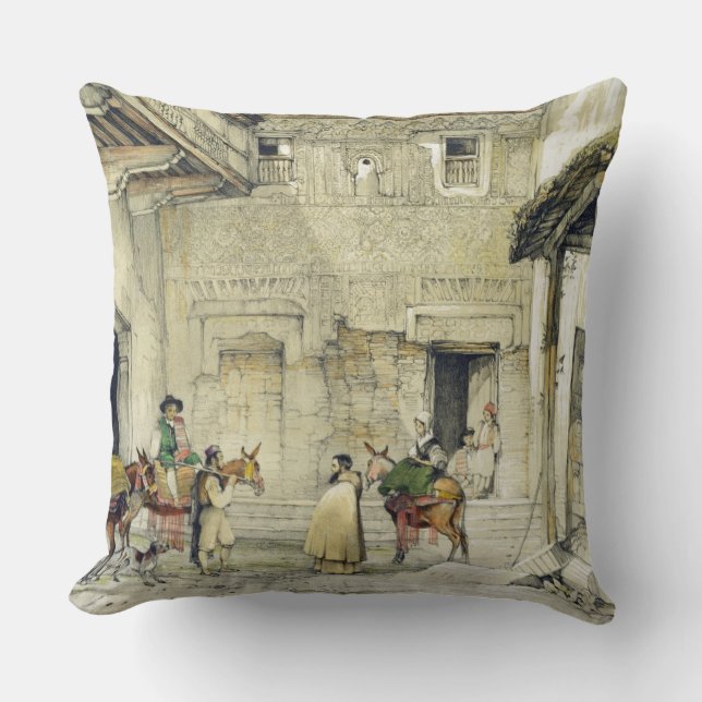 Domstol av moskén (Uteplats de la Mesquita), från Kudde (Framsida)