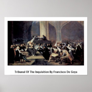 Domstol av räfsten av Francisco De Goya Poster