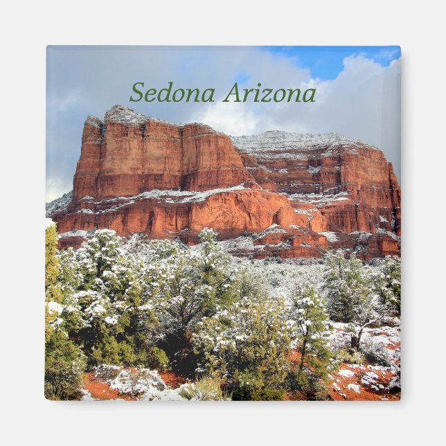 Domstol Butte, Sedona Arizona Magnet (Framsidan)
