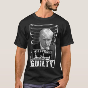 Domstol Donald Trump Mugg Shot Jail Pict T Shirt