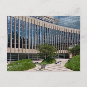 Domstol Facade och Plaza i Minneapolis Vykort
