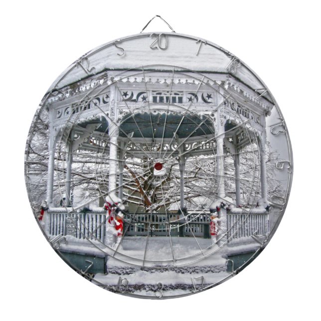 Domstol Gazebo i Snö Darttavla (Framsidan)