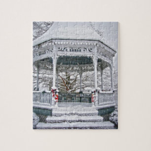 Domstol Gazebo i Snö Pussel