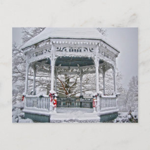 Domstol Gazebo i Snö Vykort