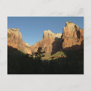 Domstol Patriarker I vid Zion National Park Vykort