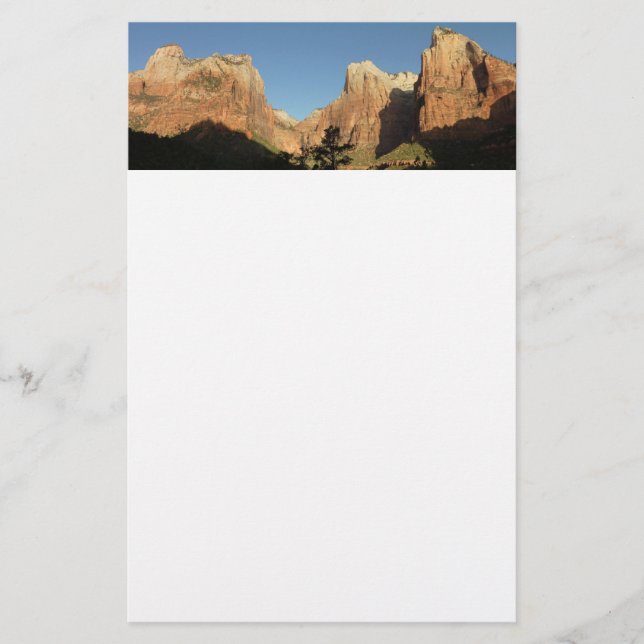 Domstol Patriarker I Zion National Park Brevpapper (Framsida)