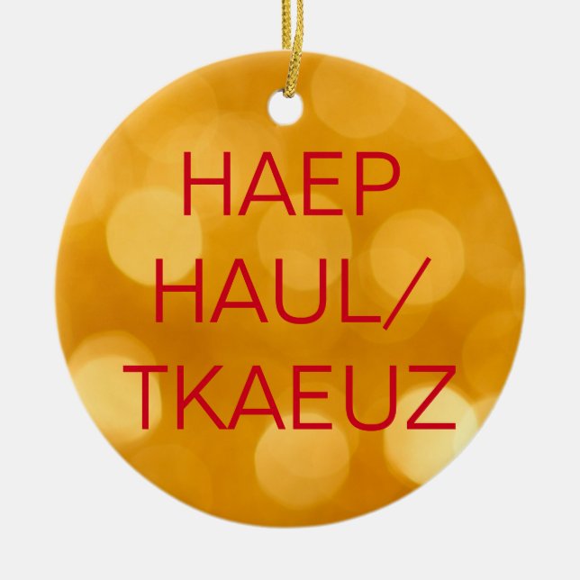 Domstol som anmäler Steno glad helg Julgransprydnad Keramik (Framsidan)