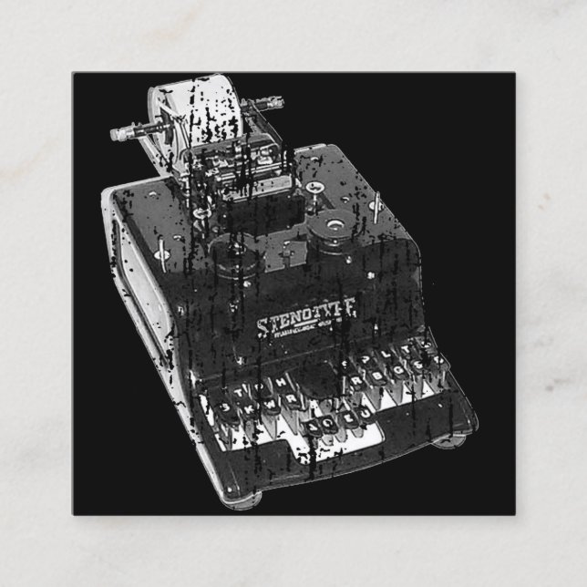 Domstol som anmäler visitkortar fyrkantigt visitkort (Framsida)