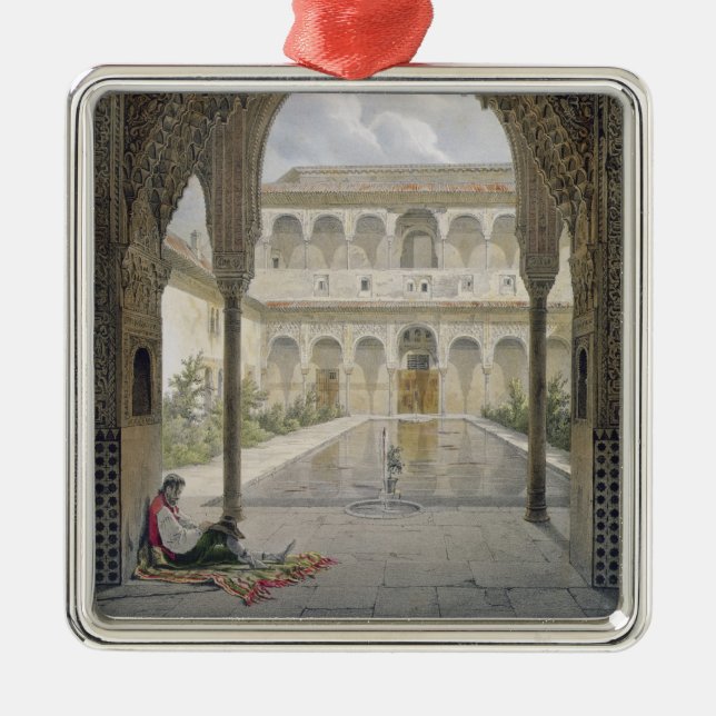 Domstolen av Albercaen i Alhambraen, Granada, Julgransprydnad Metall (Framsidan)
