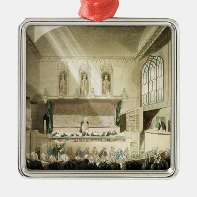 Domstolen av kungen tar av planet, Westminster Julgransprydnad Metall (Framsidan)