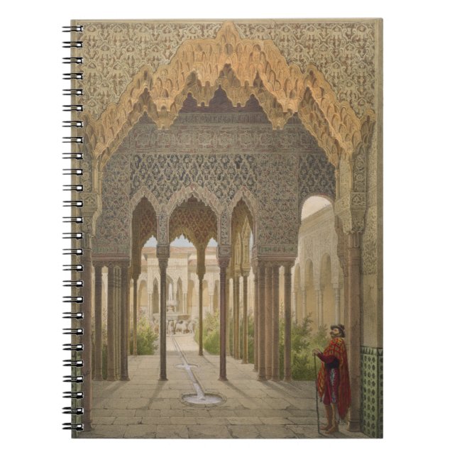 Domstolen av lejon, Alhambraen, Granada, 185 Anteckningsbok (Framsidan)