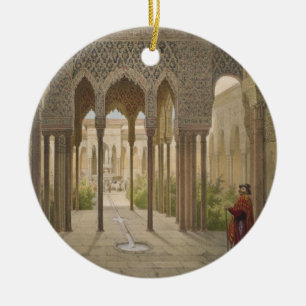 Domstolen av lejon, Alhambraen, Granada, 185 Julgransprydnad Keramik