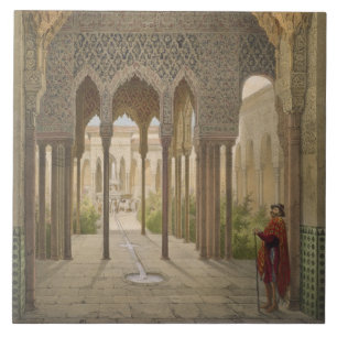 Domstolen av lejon, Alhambraen, Granada, 185 Kakelplatta