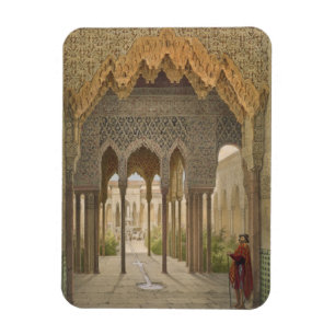 Domstolen av lejon, Alhambraen, Granada, 185 Magnet