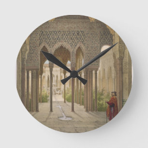 Domstolen av lejon, Alhambraen, Granada, 185 Rund Klocka