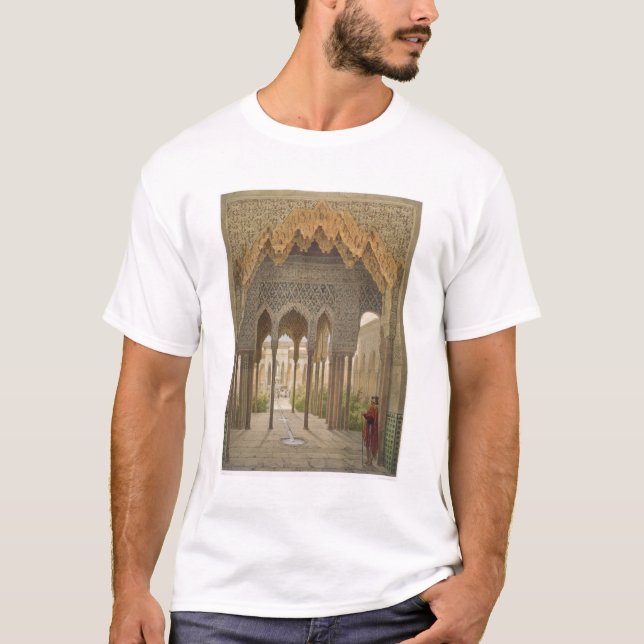 Domstolen av lejon, Alhambraen, Granada, 185 T-shirt (Framsida)