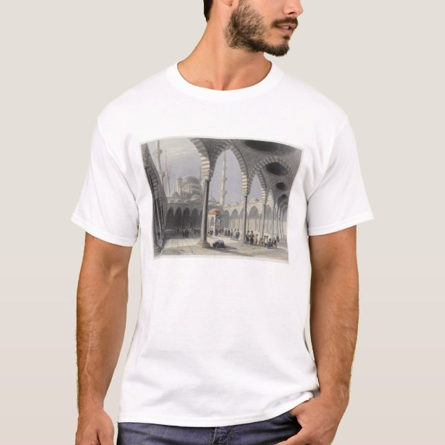Domstolen av moskén av sultanen Achmet, Istanbul Tee (Framsida)