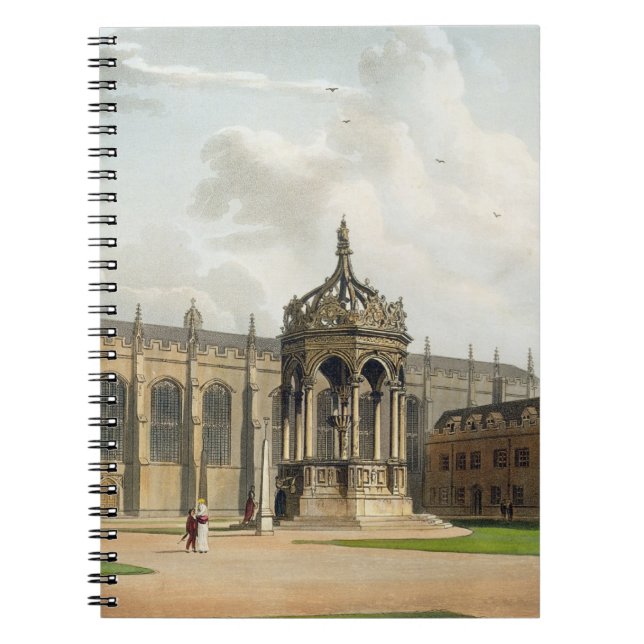 Domstolen av Trinityhögskolan, Cambridge, från ' Anteckningsbok (Framsidan)