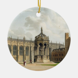Domstolen av Trinityhögskolan, Cambridge, från ' Julgransprydnad Keramik
