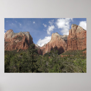 Domstolen för patriarker II i Zions nationalpark Poster
