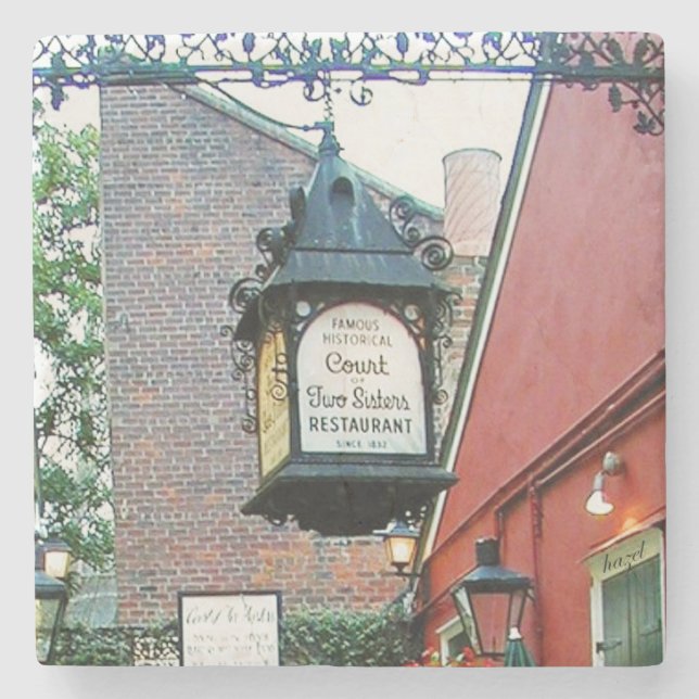 Domstolen för två Underlägg, New Orleans Stenunderlägg (Framsidan)