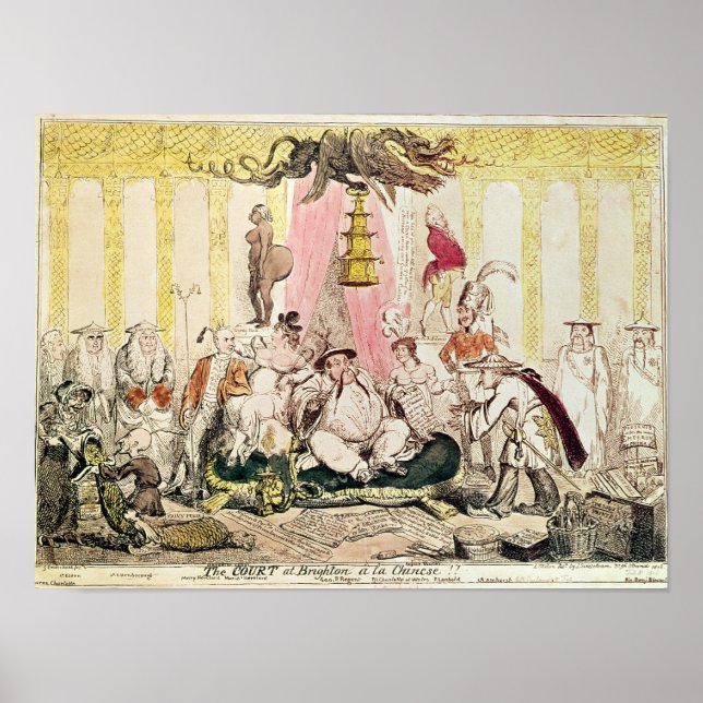 Domstolen i Brighton a la Chinese, 1816 Poster (Framsidan)