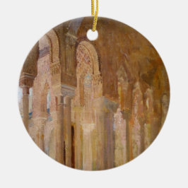 Domstolen i Lejon, Alhambra (av Henri Regnault) Julgransprydnad Keramik