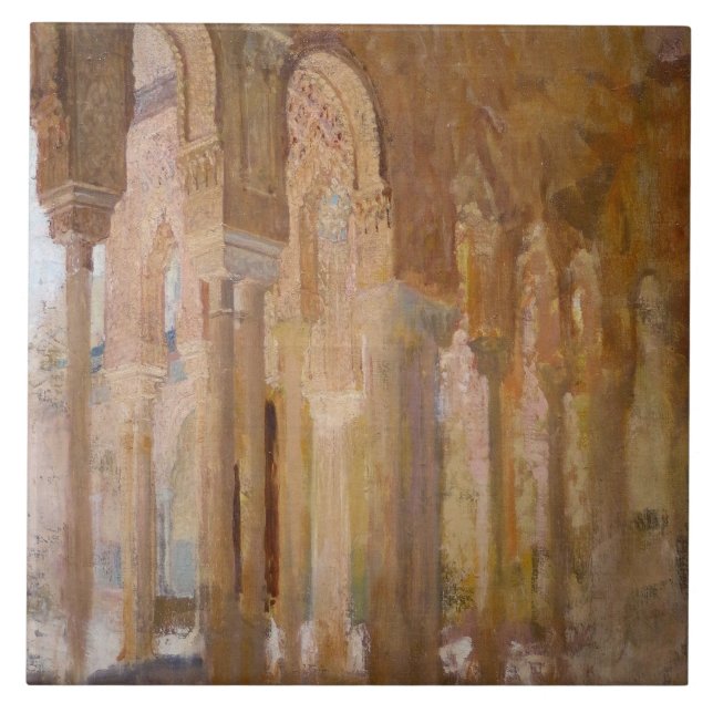 Domstolen i Lejon, Alhambra (av Henri Regnault) Kakelplatta (Framsidan)