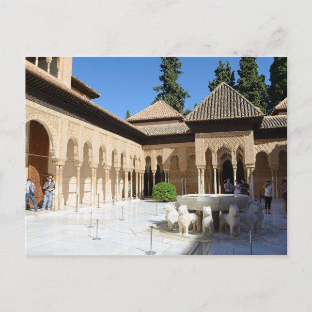 Domstolen i Lejon vykort (Framsida)