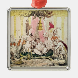 Domstolen på Brighton en lakines, 1816 Julgransprydnad Metall