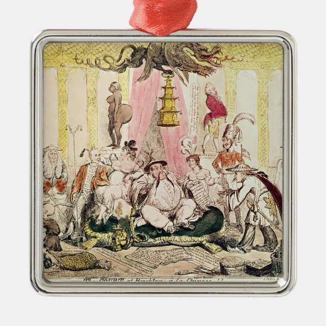 Domstolen på Brighton en lakines, 1816 Julgransprydnad Metall (Framsidan)