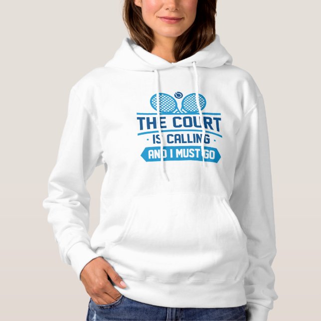 Domstolen ringer och jag måste gå t shirt (Framsida)