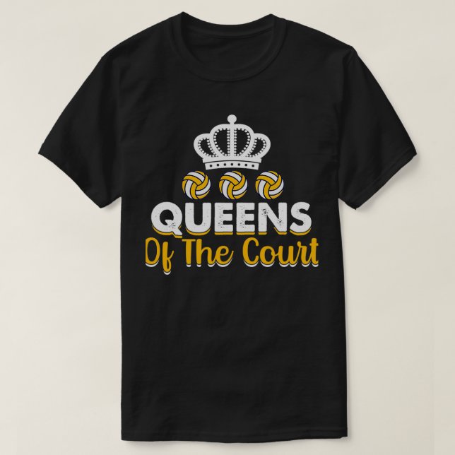 Domstolens Volleyball Queens T Shirt (Design framsida)