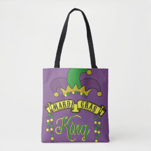 Domstolgyckelmakarehatt Mardi Gras Time Tygkasse