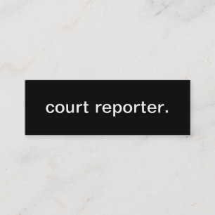 Domstolreportervisitkort Mini Visitkort