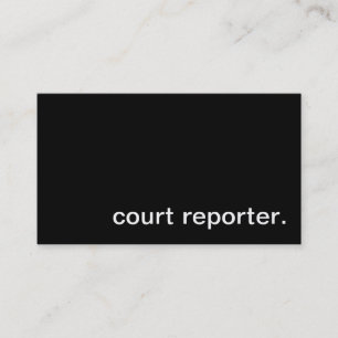 Domstolreportervisitkort Visitkort