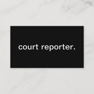 Domstolreportervisitkort Visitkort