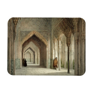 Domstolrummet av Alhambraen, Granada, tänd 1853 ( Magnet